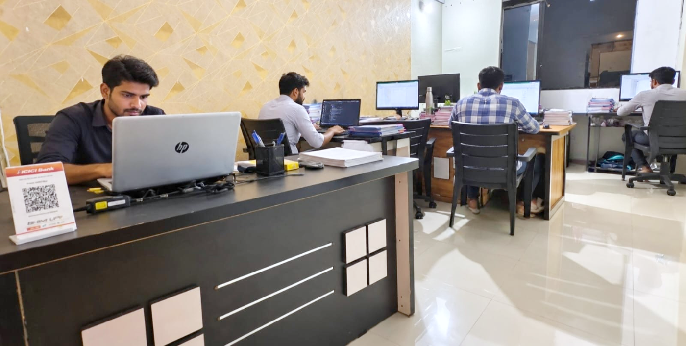 Isavgo Technologies team at the Kamrej, Surat office